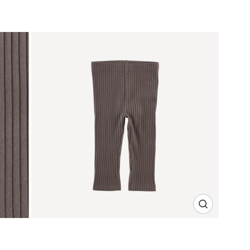 classic skinny legging | dark coffee | organic cotton wide rib