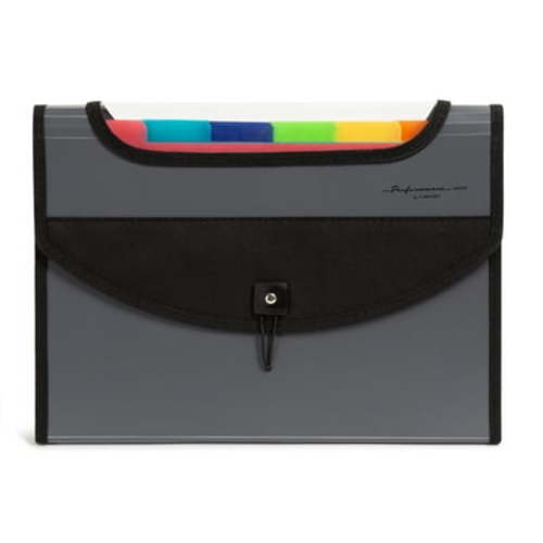 U Brands 13 Expandable Pocket File Folder, Gray, 1 Count, Poly