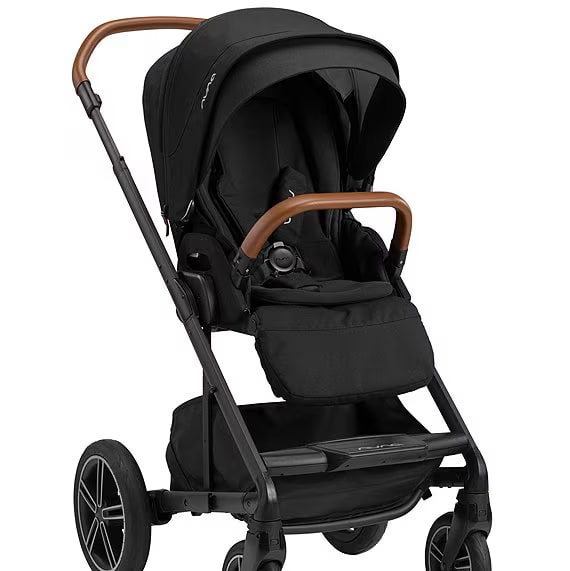 Nuna Mixx™ Next Stroller with Magnetic Buckle- Caviar/Cognac