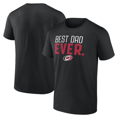 Men's Carolina Hurricanes Black Best Dad Ever T-Shirt