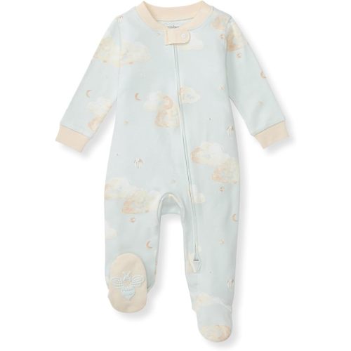 Burt's Bees Baby Boys' Sleep and Play Pjs, 100% Organic Cotton One-piece Zip Front Romper Jumpsuit Pajamas