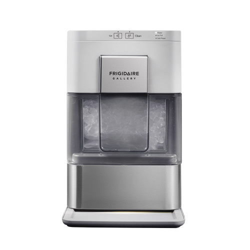 Frigidaire Gallery 44 lbs. Countertop Nugget Ice Maker, Touchscreen, Stainless Steel Accent, EFIC256, Grey for Home Use