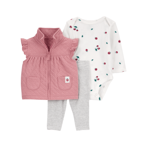 Baby 3-Piece Quilted Little Vest Set - Carter's | Carter's