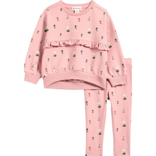 Ditsy Pixel Sweatshirt & Leggings Set, 6M