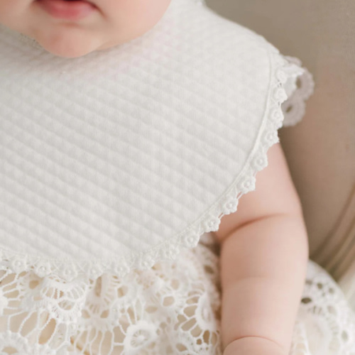 Poppy Lace Bib – Baby Beau and Belle