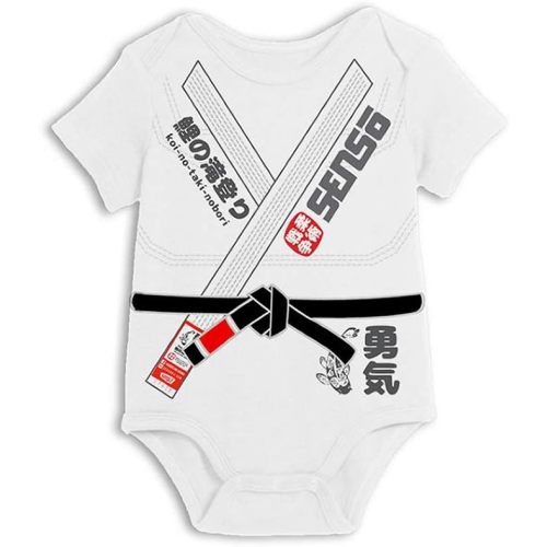 Baby Jiu Jitsu Bodysuit - Yuki Model BJJ Gi for Little Black Belts…