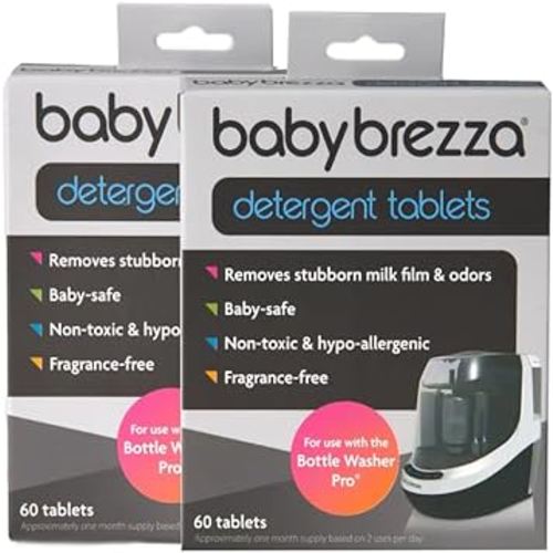 Baby Brezza Official Detergent Soap Tablets for Baby Brezza Bottle Washer Pro, 120 Tablets