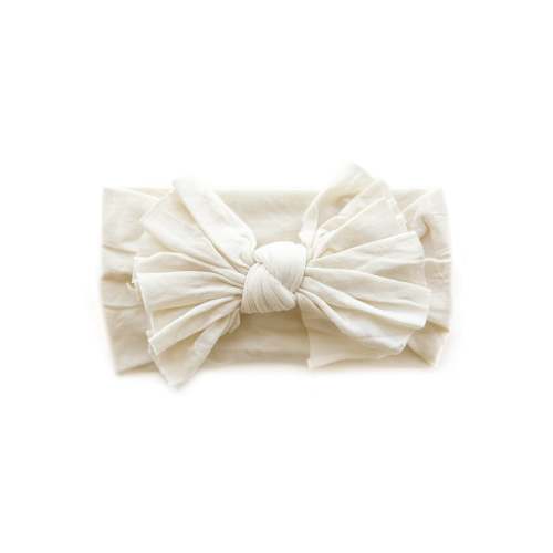 Hot Mess Nylon Headband in Ivory