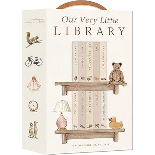 Our Very Little Library Board Book Set: A Foundational Language Vocabulary Board Book Set for Babies (Our Little Adventures Series)
