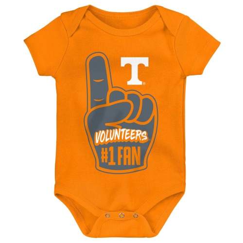 Tennessee Volunteers Newborn & Infant #1 Fan Foam Finger Bodysuit - Tennessee Orange