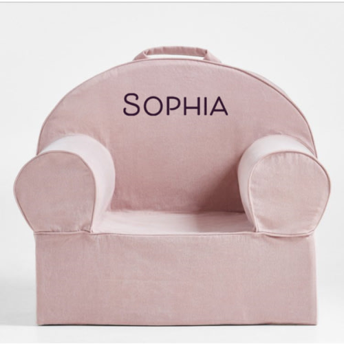 Personalized Large Lilac Mauve Kids Lounge Nod Chair