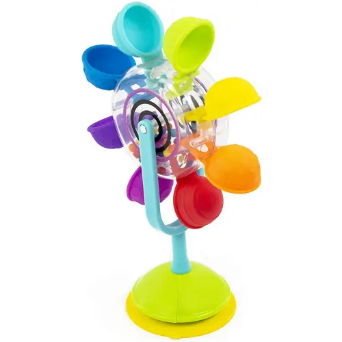 Sassy Whirling Waterfall Suction Toy for Bathtime - Stem - Ages 12+ Months, Multi