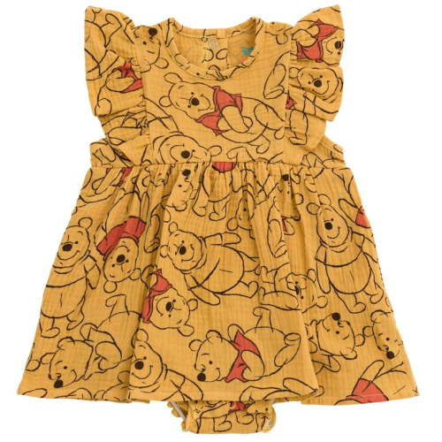 Disney Winnie the Pooh Newborn Baby Girls Romper Orange 0-3 Months