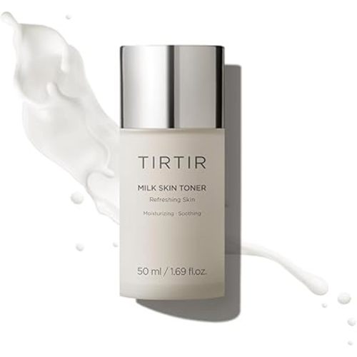 TIRTIR Milk Skin Rice Toner | Deep Moisturizing, Hydrating Toner for face, Niacinamide, Ceramide, Rice Bran Extract, Nature-Oriented Ingredients for Korean Skin Care, Vegan, 1.69 Fl Oz