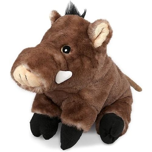 Puzzled DolliBu Plush Wild Boar Stuffed Animal - Soft Huggable Wild Boar, Adorable Playtime Wild Boar Plush Toy, Cute Wild Life Cuddle Gifts for Kids & Adults - 7 Inches