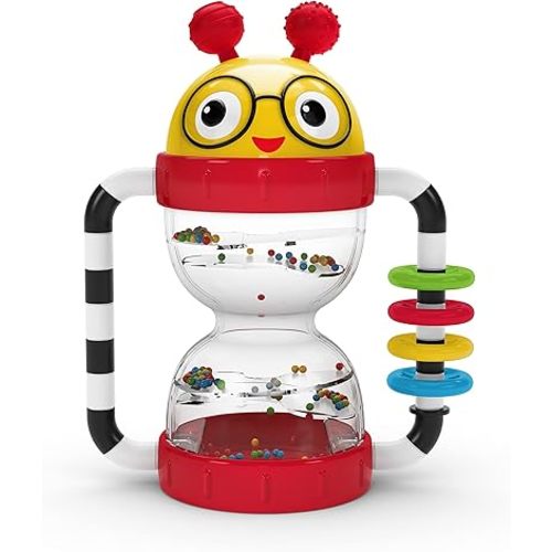 Baby Einstein Cal’s Sensory Shake-up Developmental Activity Rattle Toy, BPA Free, for Infants Ages 3 Months and up