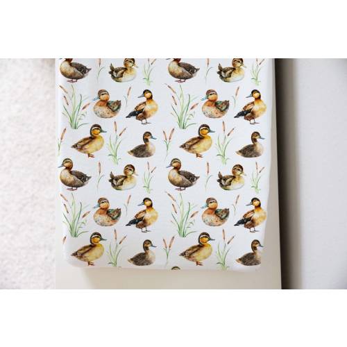 Ducks Baby Changing Pad Cover, Duck nursery decor, Duck baby boy, New baby gift, Diaper changing cover, Hunting nursery, Waterfowl - LiD