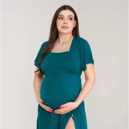 Cassidy Labor & Postpartum Gown Plum – Lila