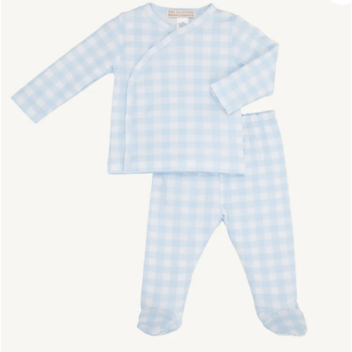 Cameron Cross-Front Set - Buckhead Blue Gingham