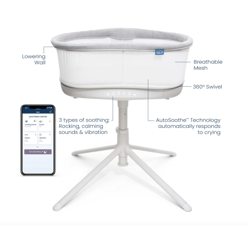 HALO BassiNest® Connected Swivel Sleeper 3.0 Smart Bassinet