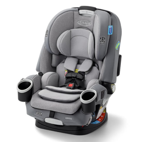 Graco 4Ever DLX 4-in-1 Car Seat, Infant to Toddler Car Seat, with 10 Years of Use, Rear-Facing, Forward-Facing, Highback and Backless Booster Seat, Geo Pop