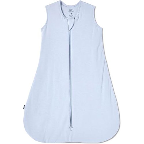 HALO Sleepsack Supersoft Wearable Blanket, Viscose Made from Bamboo, Sleeping Bag for Babies, 1.5 TOG, 6 – 12 Months, Medium, Blue Fog