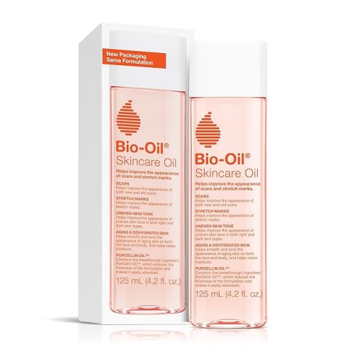 Bio-Oil Skincare Body Oil, Serum for Scars and Stretchmarks, Face Moisturizer Dry Skin, Non-Greasy, Dermatologist Recommended, Non-Comedogenic, For All Skin Types, with Vitamin A, E, 4.2 oz - 4.2 Fl Oz (Pack of 1)