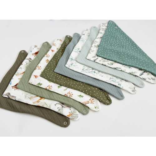 Baby bib waterproof, Muslin bandana bibs, Baby boy burp cloth - 100% organic baby cotton Newborn baby gift Baby boy