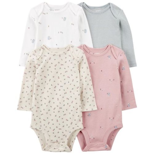 Baby 4-Pack Long-Sleeve Bodysuits - Carter's | Carter's