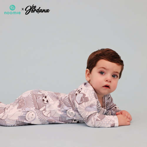 Noomie x byjordana Boy World Zipper Footie