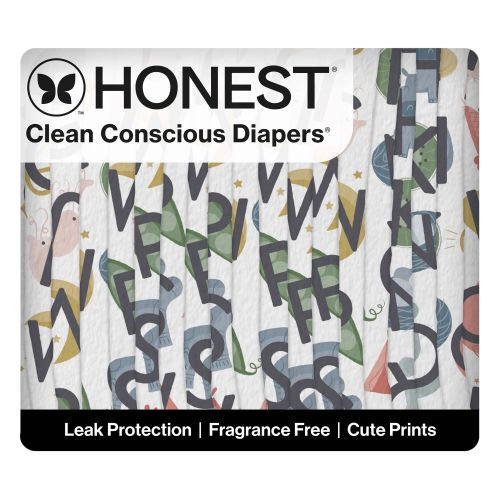 Honest Wetness Indicator Diapers - Plant-Based & Fragrance-Free | Honest