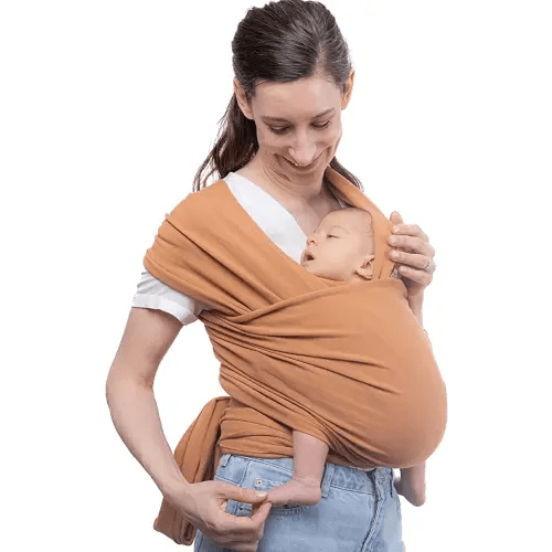 Boba Baby Wrap Carrier - Original Baby Carrier Wrap Sling for Newborns - Baby Wearing Essentials - Newborn Wrap Swaddle Holder, Newborn to Toddler Infant Sling (Fox)
