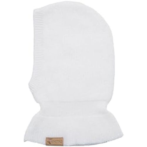Single-Layer Cashmere and Merino Wool Beanie for Babies | Super Soft Balaclava, Kids' Winter Hat in White, 0–12 Months