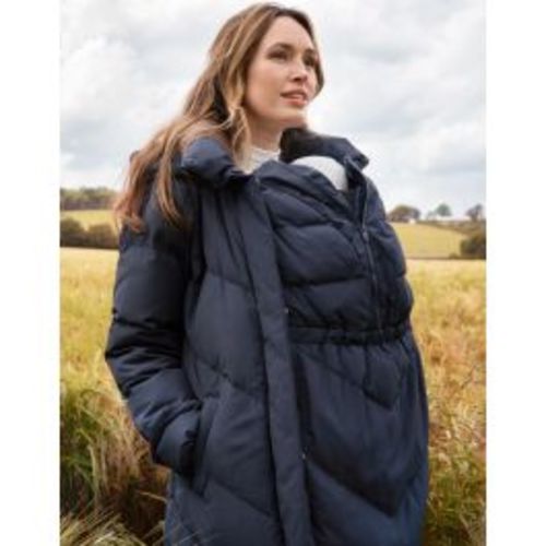 Adena | Chevron Puffer Maternity Coat