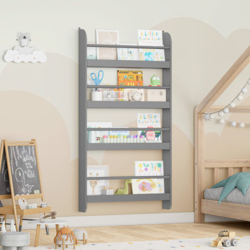 Mack & Milo™ Albertson 43.7'' H X 22.8'' W Floating Shelf, Kids Floating Bookcase & Reviews | Wayfair