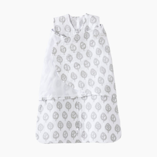 Halo SleepSack Swaddle Muslin - Gray Tree Leaf, Small