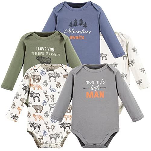 Touched by Nature 3-6 Month unisex-baby Organic Cotton Long-sleeve Bodysuits