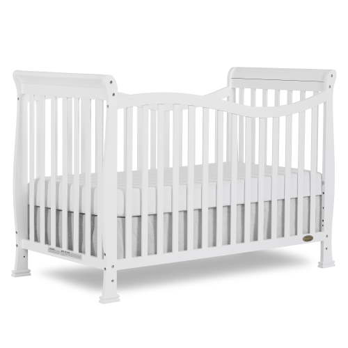 Dream On Me Violet 7-in-1 Convertible Wood Transition Bed - White