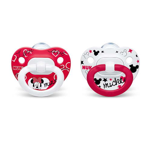 NUK Disney Minnie Mouse Orthodontic Pacifiers, 0-6 Months, 2-Pack