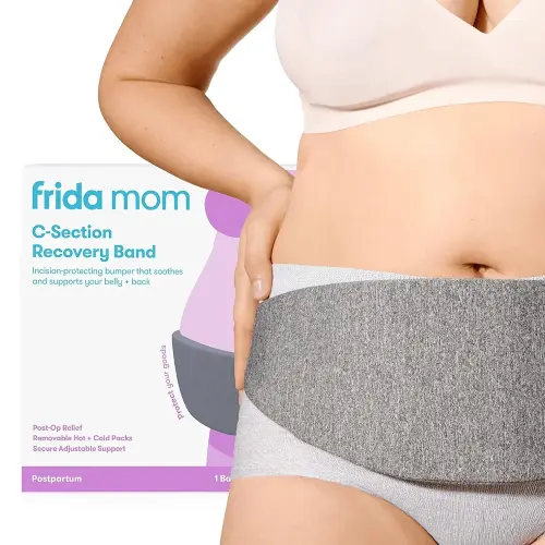 Frida Mom C-Section Hot & Cold Therapy Belly Binder, C-Section Recovery Must Have Band, Incision Protector, for Post-Op and Swelling