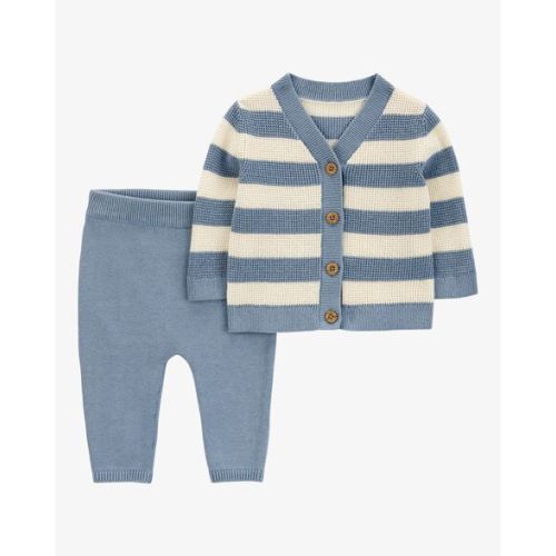 Baby 2-Piece Striped Cardigan & Jogger Set - Carter's | Carter's