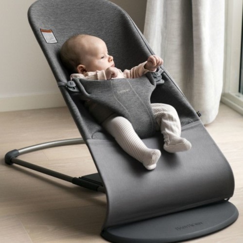 Baby Bjorn Bouncer Bliss - Charcoal 3 D Jersey/Dark Gray Frame