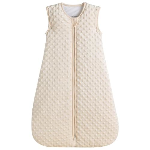 BABYINABAG Very Warm 2.5 Tog Quilted Winter Model Baby Sleep Bag or Sack, Plush Minky Dot for Infants and Toddlers (Small (3-11 mos))