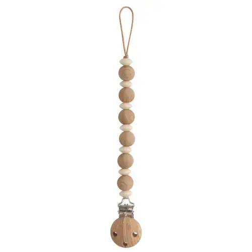 Mushie Silicone Pacifier Clip | Luna