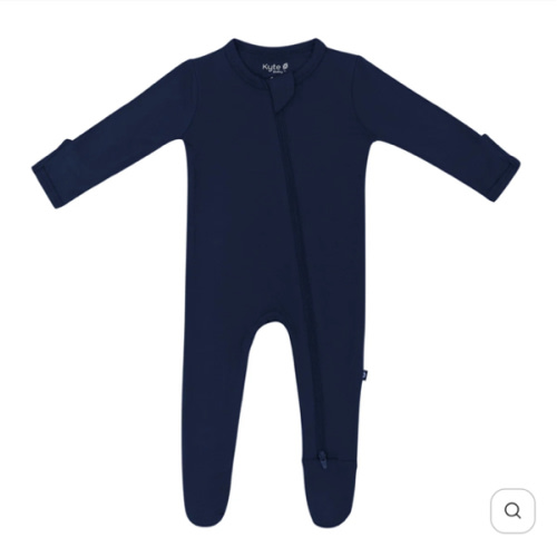 Zippered Footie in Navy | Baby Footie Pajamas | Kyte Baby
