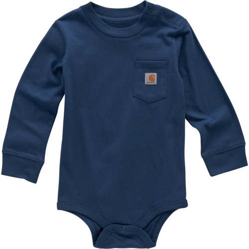 Boys' Long Sleeve Pocket Bodysuit (Baby)
