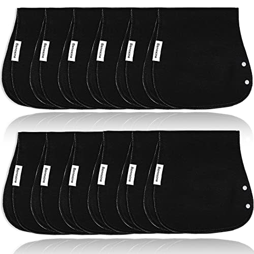 Burp Cloths & Baby Bibs 2-in-1 Large Size 3 Layers Thicken 100% Cotton Super Soft Absorbent for Teething and Drooling Baby Spit Up Burping Rags Set for Boys and Girls Infant Newborn 12 Pack
