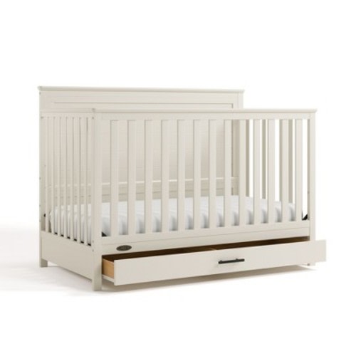 Graco Tristan 5-in-1 Convertible Crib with Drawer - Frosted Oat