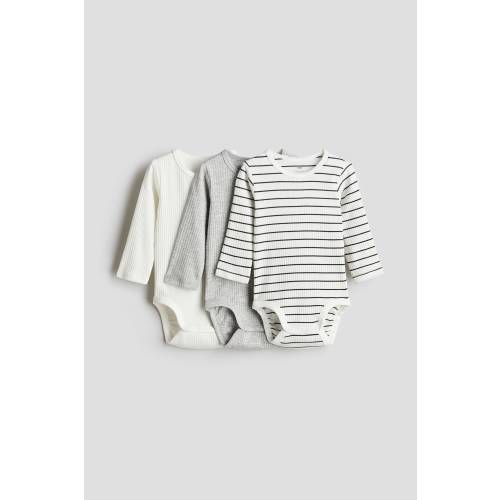 3-PACK RIBBED BODYSUITS
