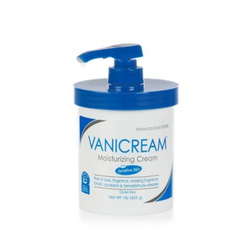 Vanicream Moisturizing Cream with Pump, Fragrance Free, Size: 16